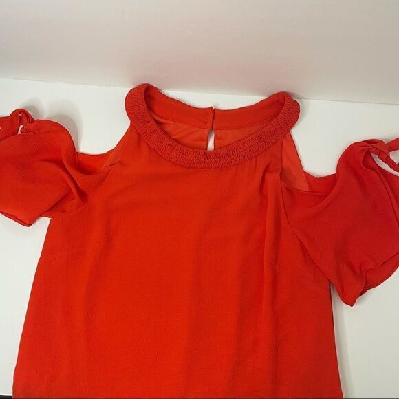 Entro | Dress/ orange/ cold shoulder - Picture 14 of 15